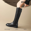 ZHR则则甜酷洋气长筒靴加绒保暖长靴2024秋冬新款百搭厚底骑士靴 商品缩略图8