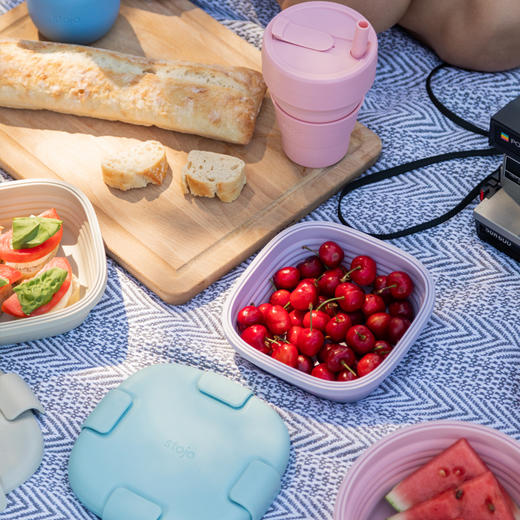 【Stojo硅胶折叠碗】旅行便携可伸缩泡面碗饭盒减脂餐碗水杯出行套装 商品图1