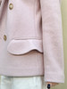 TYNVIE 双排扣翻盖羊绒羊毛西装外套 - 粉色/格纹 商品缩略图6