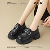 ZHR则则厚底增高小皮鞋2025新款时尚百搭英伦单鞋洋气乐福鞋女鞋 商品缩略图4