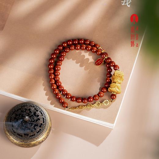 湄洲妈祖祖庙福运满弦丨五福南红手串新年礼物文创手链 商品图0