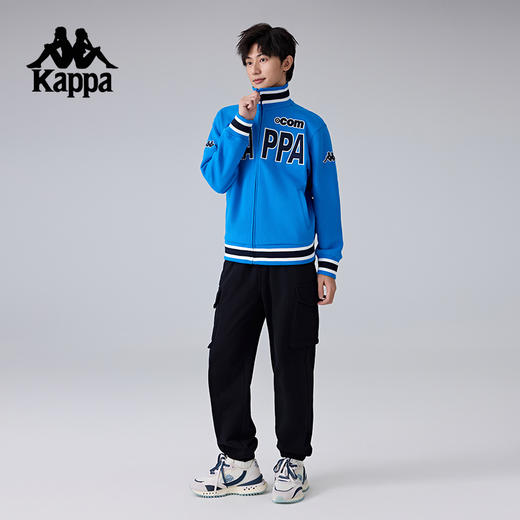 Kappa卡帕背靠背运动外套男2025新款休闲针织开衫复古立领上衣潮K0F12WK03 商品图4