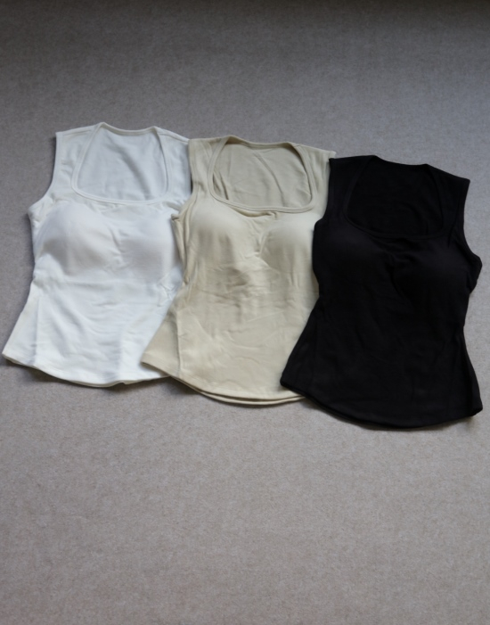 You Need 请拿好 哈！妞子滴 HF 内嵌一体式胸垫 收腰的 贴身小背心 3色入