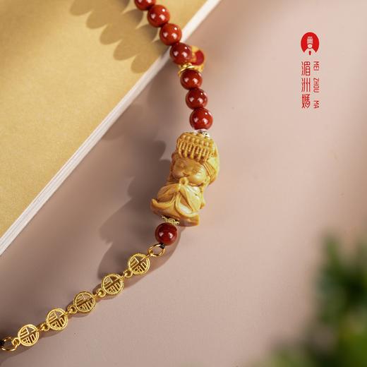湄洲妈祖祖庙福运满弦丨五福南红手串新年礼物文创手链 商品图3