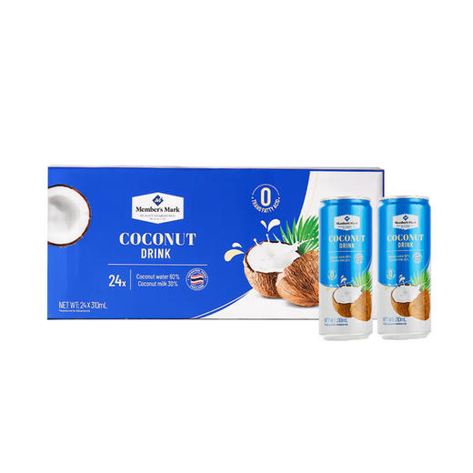 MM 山姆 Member's Mark 泰国进口 椰子饮料 310ml*24 商品图0