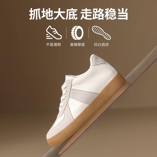 ZHR则则厚底增高德训鞋圆头女鞋春秋款百搭休闲鞋学生板鞋小白鞋 商品图5