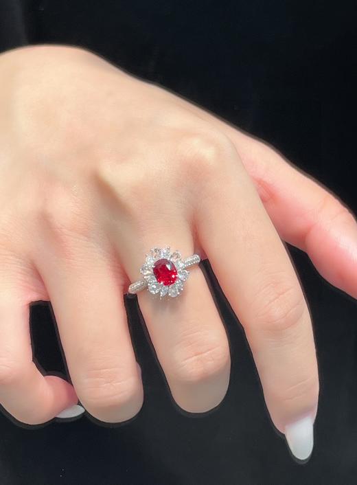 1.25ct刻面红宝石戒指 商品图3