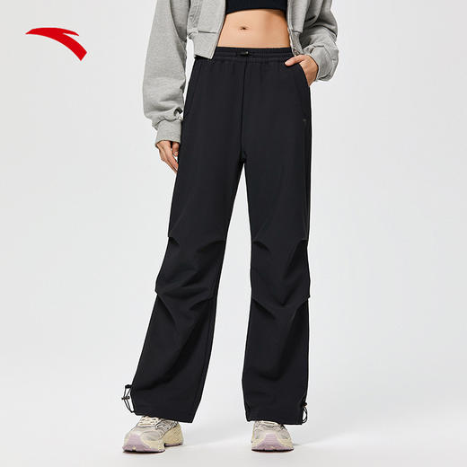 【XL断码】安踏户外伞兵裤女冬季新款梭织宽松直筒登山运动长裤子162517515S【无货退款，介意勿拍】 商品图2