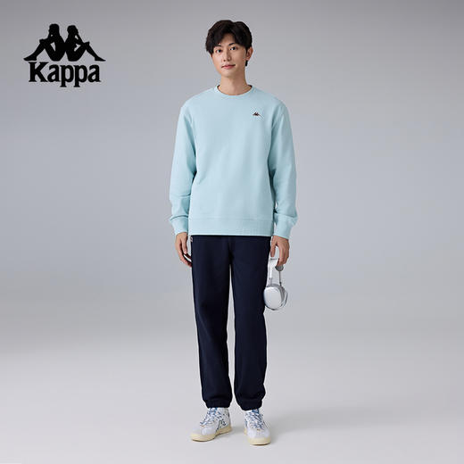 Kappa卡帕背靠背运动长裤男新款复古纯棉针织裤子休闲收口束脚裤K0F12AK30 商品图4