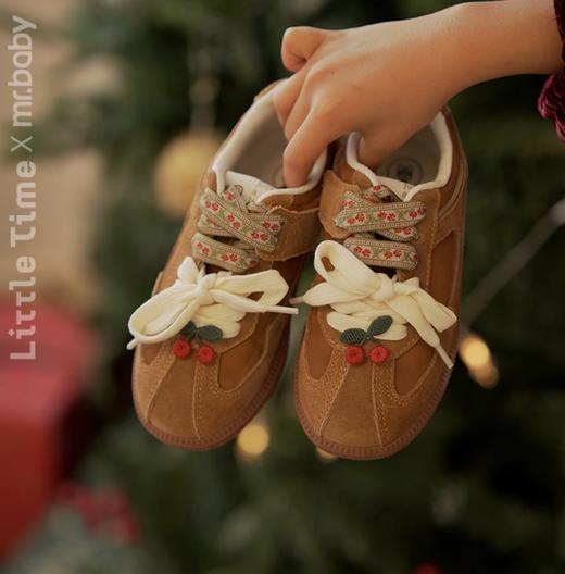 LT&MR女童德训鞋运动休闲鞋公主鞋24新款简约鞋橡胶真皮男女童鞋 商品图2