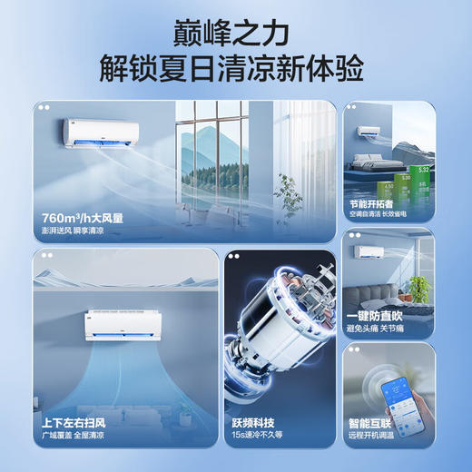 海尔（Haier）京筠 1.5P挂机一级能效 KFR-35GW/J200-1套机 商品图2