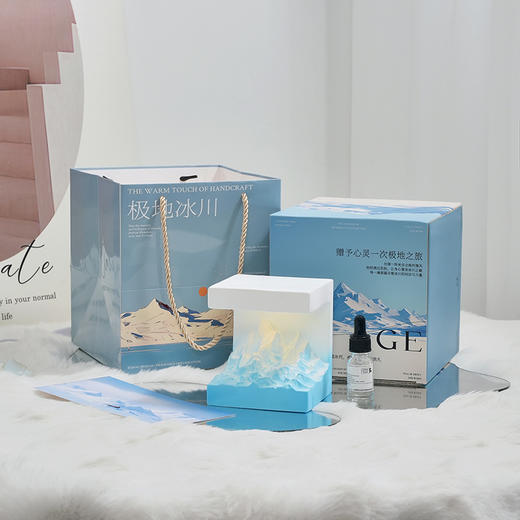 礼盒装【既是香氛又是夜灯】日照金山香薰扩香石生日礼物家居礼品礼盒摆件万圣节毕业礼物。ry 商品图2