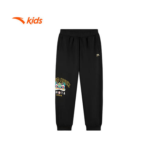 安踏儿童裤子男小童2025新年潮流舒适针织运动长裤352519720 商品图4