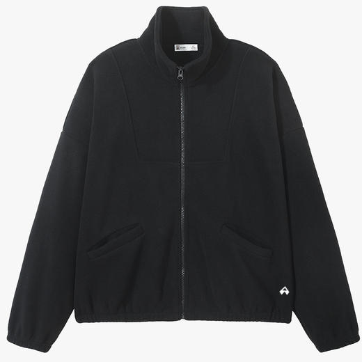 拓路者短款摇粒绒女秋季立领保暖外套加绒开衫宽松运动户外抓绒衣 商品图4