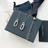 D010227简约大气百搭款bling bling几何双环双扣项链 商品缩略图5