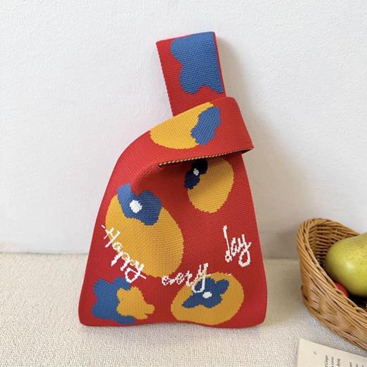 敦煌【大吉大利针织手拎包】新年针织伴手礼大容量蛇年创意节庆包包 商品图5