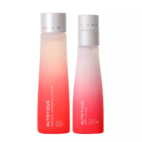 雅诗兰黛鲜活亮采红石榴水乳套装（精华水200ml+倍润乳液100ml）护肤品