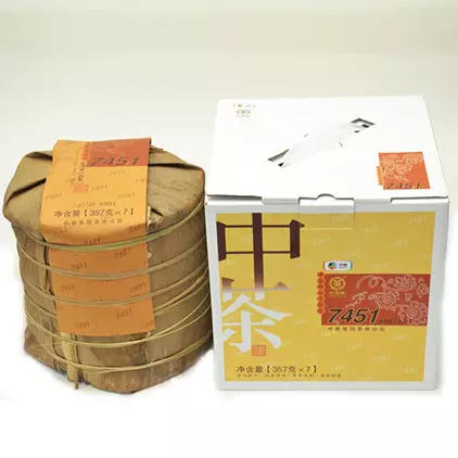 中粮-中茶 2014年7451熟茶 中茶普洱茶 普洱熟茶357/云南干仓直发 商品图0