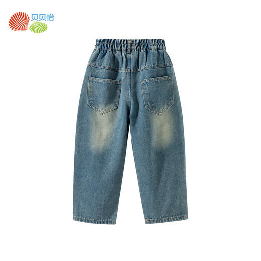 ZB1EK011贝贝怡童装男童牛仔裤男大童2024新款秋冬款裤子儿童长裤秋装 商品图5