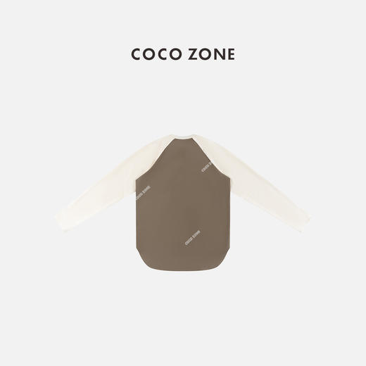 COCO ZONE 秋冬设计感撞色双面绒加绒长袖T恤CC1D2730 商品图1