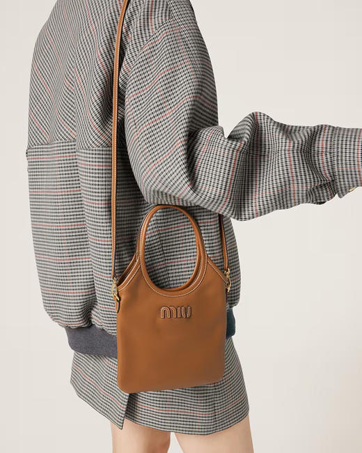 单品包邮 现货 THS 1.6-无 缪家 大牛工厂 IVY皮革手袋 撞色缝线托特包 3色 CQ1379 商品图3