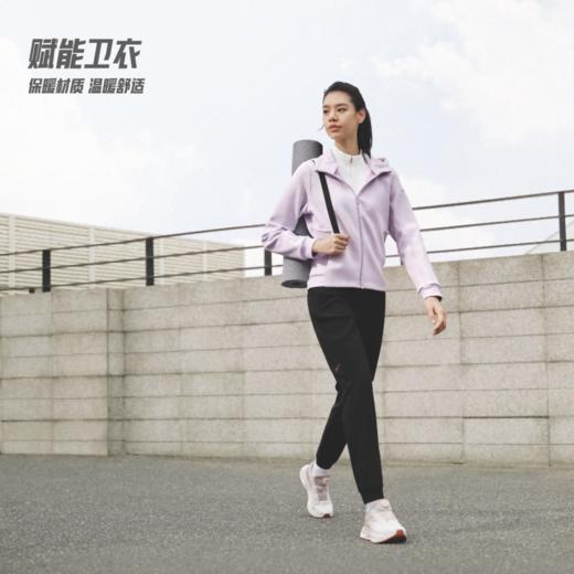 安踏连帽针织运动外套女冬季新款加绒保暖开衫运动上衣162447717N 商品图0