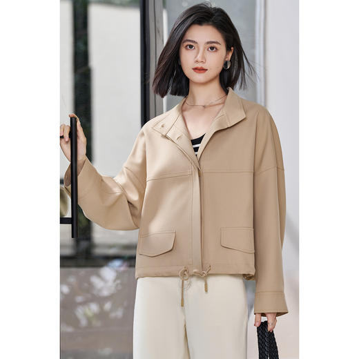  米思阳2026春季新款时尚短款休闲外套通勤气质高级感上衣女5240 商品图1