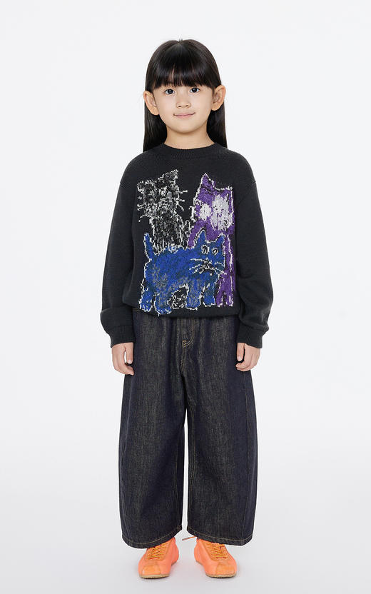 jnby  25年春款  牛仔九分裤  1P1E10240 商品图0