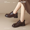 ZHR则则英伦单鞋女2025新款超软厚底乐福鞋学院系带百搭皮鞋女鞋 商品缩略图7