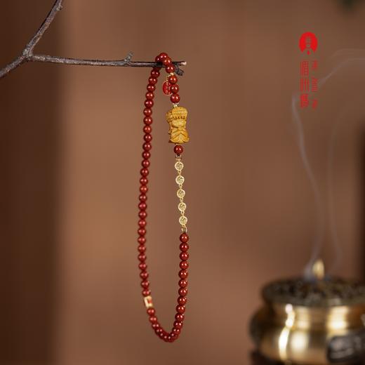 湄洲妈祖祖庙福运满弦丨五福南红手串新年礼物文创手链 商品图2