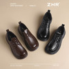 ZHR则则英伦单鞋女2025新款超软厚底乐福鞋学院系带百搭皮鞋女鞋 商品缩略图9