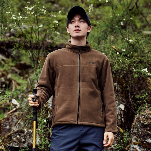 拓路者400g运动户外抓绒衣男春秋款摇粒绒外套男士夹克冬季抓绒内胆保暖 商品图1