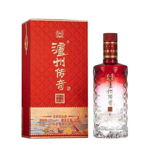【凤凰山下龙泉井 好水好地酿好酒】泸州老窖 泸州传奇  恒运祥福 52%浓香型白酒 500ML*2瓶 商品图4