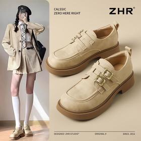 ZHR则则复古小皮鞋美拉德英伦风单鞋2025春季软底勃肯鞋舒适女鞋