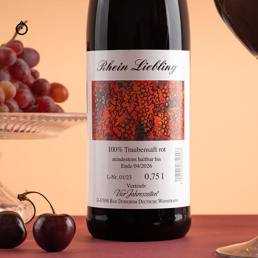 企鹅市集|德国四季酒庄 莱茵恋曲·无醇红葡萄汁750ml 0酒精轻负担 浓郁玫瑰花果香 人气爆款 商品图3