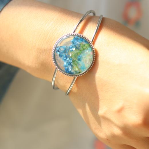 把“千里江山”带身上系列螺钿手作手镯 商品图0