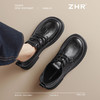 ZHR则则英伦单鞋女2025新款超软厚底乐福鞋学院系带百搭皮鞋女鞋 商品缩略图8