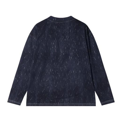 T2201早春新款时尚个性韩版虚线亮闪圆领长袖T恤百搭情侣小众设计上衣 商品图4