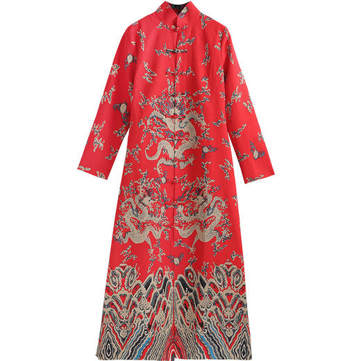 龙颜锦绣连衣裙  | 杨丽萍老师同款 | 红色大气藏蓝色端庄 | 现货加急发 商品图14