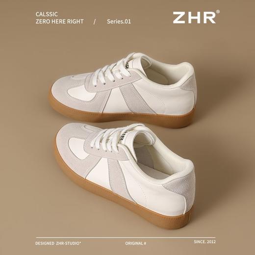 ZHR则则厚底增高德训鞋圆头女鞋春秋款百搭休闲鞋学生板鞋小白鞋 商品图9