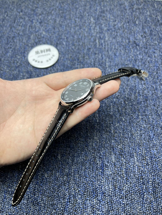 【新款大号40mm】浪琴名匠3点历系列 黑色盘 男士腕表
机芯：进口西铁城 商品图4