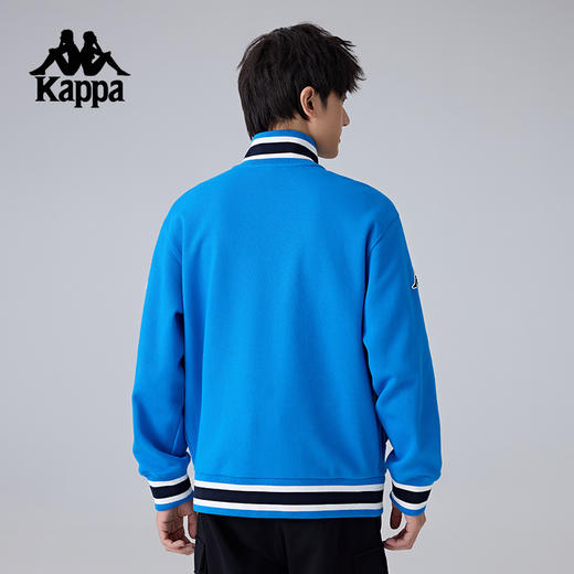 Kappa卡帕背靠背运动外套男2025新款休闲针织开衫复古立领上衣潮K0F12WK03 商品图3