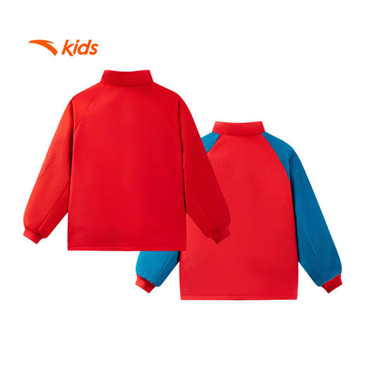 安踏儿童男小童双面穿上衣2025春新年红厚针织休闲外套男352519610 商品图6