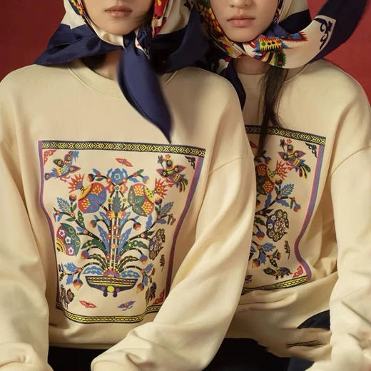 【1月2日  上午12:00 秒杀】之禾 全棉精梳毛圈 年款福寿三多卫衣 贺岁系列 商品图11