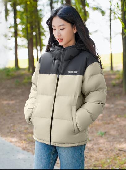 【299秒杀连帽款！】拓路者冬季情侣装连帽羽绒服女宽松运动休闲防风保暖冬装外套潮 商品图4