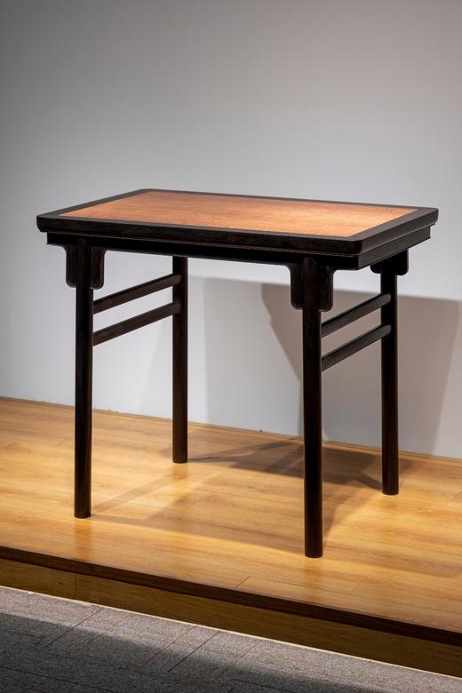 红桥红  家具严选  缅甸花梨（大果紫檀）【嵌紫光檀 88拍卖款刀牙小条案 加厚】 商品图1