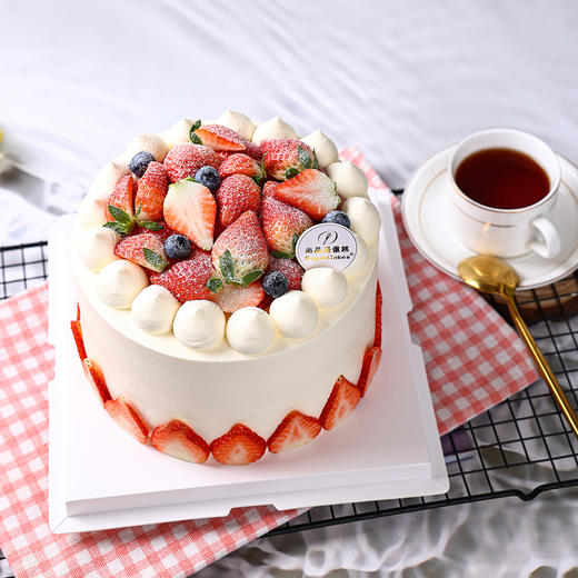 【草莓季】新鲜草莓盛宴-奶油鲜果蛋糕，舌尖上的浪漫！【惠州】 商品图3
