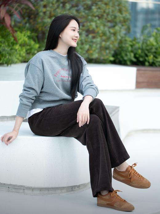 雪尼尔加厚直筒休闲裤FCE4PAT189 商品图3