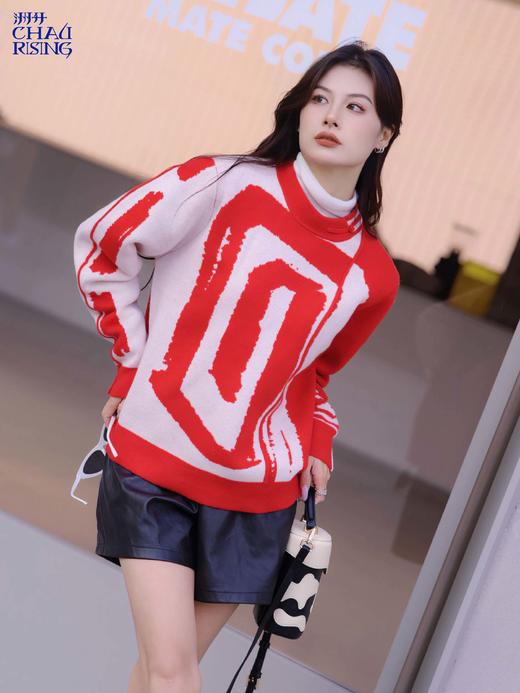 新年圆领羊绒衫 商品图1