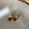 【敦煌珍珠红玛瑙耳坠】红玛瑙优雅气质925银针耳环女复古宫廷温柔耳饰 商品缩略图1